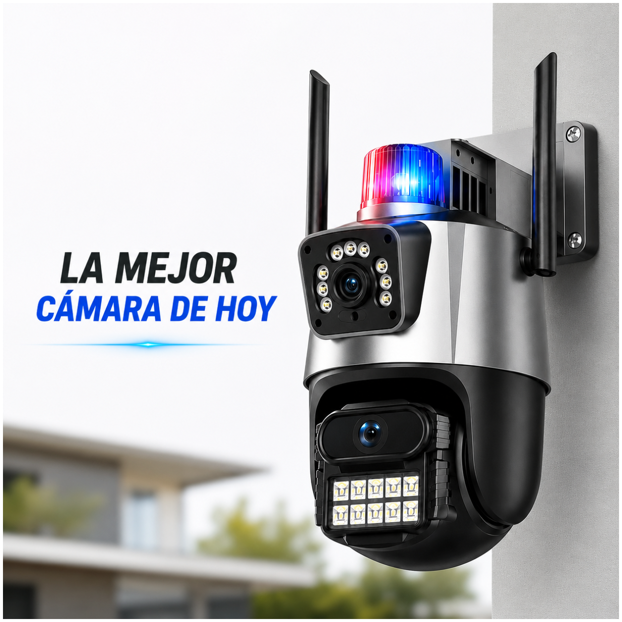 [MEGA OFERTA] CAMARA DE SEGURIDAD 360° DOBLO LENTE 8MP 🔥